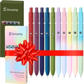 Stocking Stuffers for Kids, Christmas White Elephant Gifts Baskets for Adults, Gel Pens for Calendar Journaling Note Taking Supplies, Funny Teen Girls Thanksgiving Supplies, 10PCS Black Ink Pens