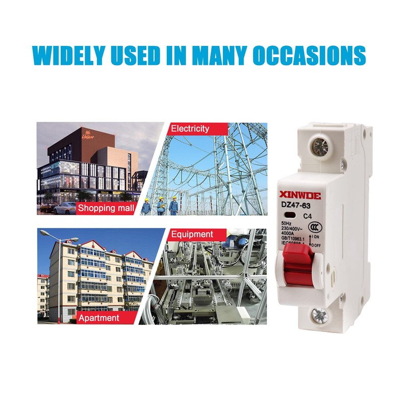 RKURCK DZ47-63 C4 Low-voltage Miniature Circuit Breaker 4A 230/400V 1