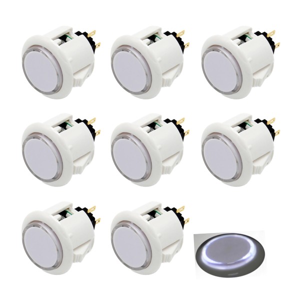 8 Pcs Original Qanba Illuminated Buttons Qanba Sanp In LED