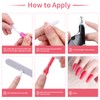500 x False Nail Tips, Artificial Nails, Transparent Acrylic Fake