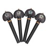 4PCS Fine Tune Peg Black Ebony Pre Punched Handmade Wear