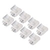 8PCS L Shaped LED Light Strip Connectors 4 Pin 10mm