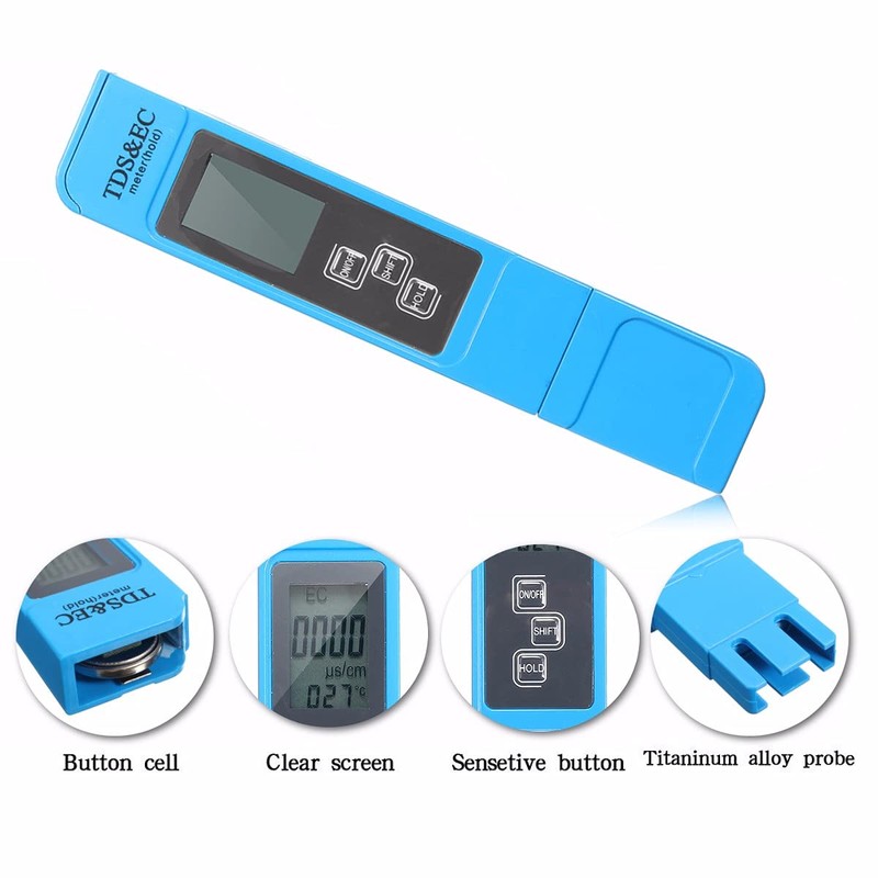 DollaTek 3 in 1 Digital LCD Portable TDS EC Tester