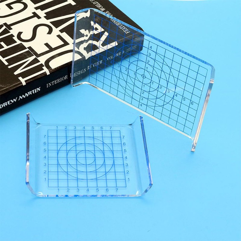 BIUTEFOR Clay Press Plate + Acrylic Stick DIY Tool Clay