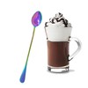 Glamified Latte Spoons, Pack of 4 Rainbow Long Handles Spoon