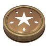 Copper Star Cutout Lid Inserts for Mason, Ball, Canning Jars