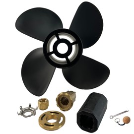 VRIWOY OEM Grade Aluminum Boat Propeller 14x17 for Mercury Outboard Engines 90HP-250HP,4-Blade 15 Spline Tooth RH, Interchangeable Hub, Fits 90 115 135 175 200 225 250HP