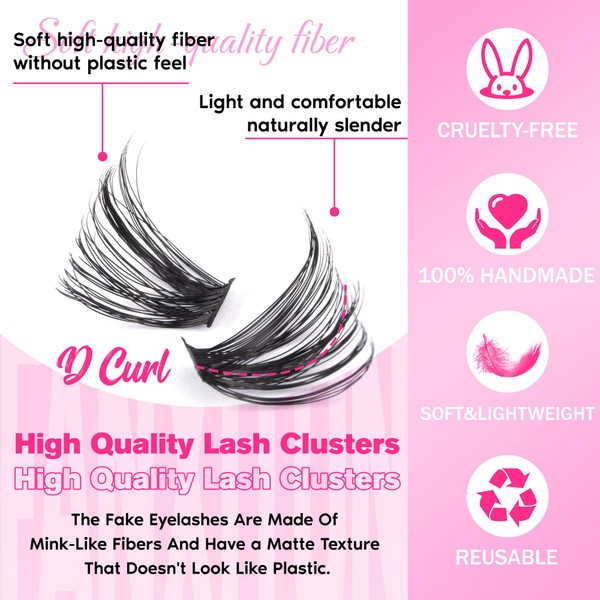 FANXITON FANXITON DIY Lash Extension Kit 50D D Curl Individual