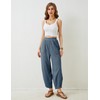 Xiaoxuemeng Womens Baggy Wide Leg Pants Casual Elastic Waisted Palazzo