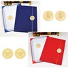 CRASPIRE Graduation Cap Gold Certificate Seals Diploma Embossed Foil Stickers