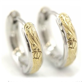 LocoMocoAloha Hawaiian Jewelry Earrings, Accessory, 3 Colors, Honu, Scroll, Wave, Stainless Steel