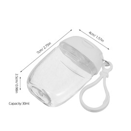 PACKOVE 9Pcs Travel Bottles with Flip Cap Leakproof Refillable Containers for Shampoo Lotion Portable Keychain Hand Holders for Travel Outdoor Use