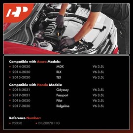 A-Premium Bujías de Iridio Doble Compatibles con Honda Pilot 2016-2020, Odyssey 2018-2021, Ridgeline 2017-2020, Passport 2019-2021 y Acura MDX 2014-2020, TLX 2015-2020, RLX, 3.5L, Paquete de 6