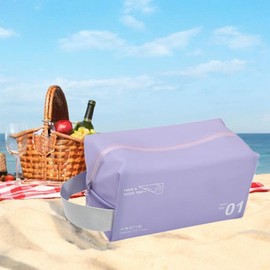 Dickly Travel Toiletry Bag Water Resistant Large Capacity with Handle Shaving Bag, Violet