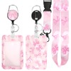 Retractable Badge Holder with Lanyard, Bow Tie ID Card Holder