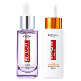 L'Oréal Paris Set Revitalift Filler Anti-Wrinkle Serum Hyaluronic Acid 30 ml + Revitalift Clinical Serum Complexion Lumineux Vitamin C 30 ml