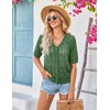 Yekaty Green Crochet Cardigan Womens Short Sleeve Sweater Light Cardigans