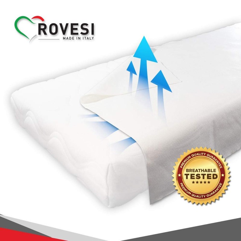 ROVESI Waterproof Mattress Cover, A Certified Product by Italian Craftsmen,
