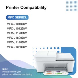 BAOYAN LC401XL Ink Cartridges for Brother Printer Compatible for LC401 401XL Ink Cartridges for MFC-J1010DW MFC-J1012DW MFC-J1170DW Printer 5 Pack (2 Black, 1 Cyan, 1 Magenta, 1 Yellow)