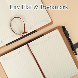 Farfume Journals for Women Refillable Journal Notebook Tree of Life Travel A5 Notebook, with Hardback Faux Leather 100GSM Magnetic Buckle Mothers Day Gifts(Tree of Life-Blue)