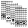 Cackleberry Home Paw Prints Terrycloth Kitchen Towels Windowpane Check Fabric,
