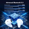 acabuma Wireless Bluetooth Headphones, In-Ear Headphones 5.3 Sport, LED Display,
