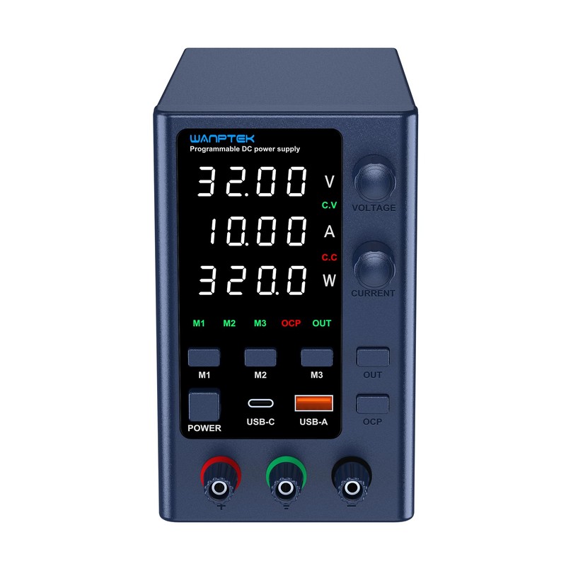 WANPTEK POWER DC Power Supply Variable 0-32V 0-10A Bench Power