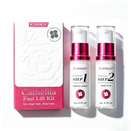 ICONSIGN Eyelash Lifting Set Professional - Eyelash Perming Kit for Home - 5-7 Minutes Fast Curling - Nourishing Formula for Healthy, Fine to Medium Hair Structure - Gentle Without Damage
