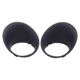 MOTOKU Front Driver and Passenger Side Fog Light Bezel for Dodge Ram 1500 2500 3500 4500 5500