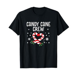 Candy Cane Crew Christmas Sweets Family Matching Costume T-Shirt
