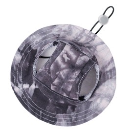 Pet hat with Ear Holes Sunscreen Baseball Cap Suitable for Small and Medium-Sized Dogs Outdoor Climbing hat in Summer Pet Products (Medium, Black)