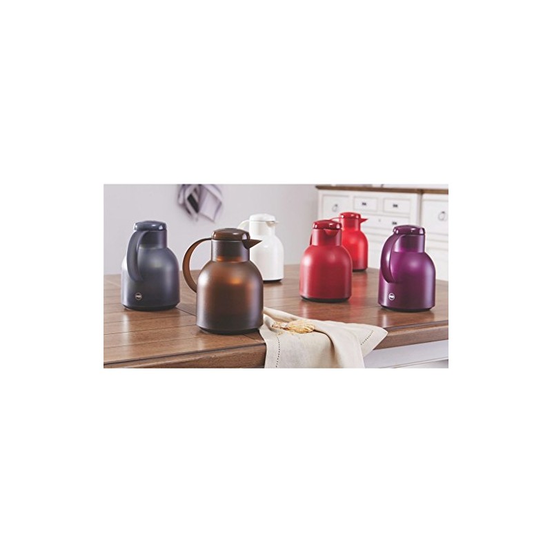 Emsa Samba 509820 Insulated Jug, 1 Litre, Quick Press Closure,