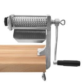 Commercial Meat Tenderizer Cuber, Heavy Duty Manual Meat Tenderizer Manual Hand Crank Design, Improves Marinade Absorption Home BBQ & Cooking Essential Tool