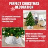Christmas Tree Collar, Glitter Sequin Tree Skirt Christmas Tree Ring