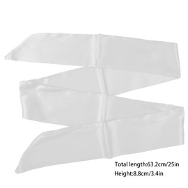 GLADFRESIT Silk Satin Blindfold Sleep Mask，Luxury Eye Covers for Better Sleep（Black White）