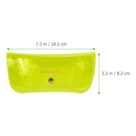 Beaupretty Glasses Case Sunglass Sleeve Clear Glasses Pouch Sun Mirror Eyeglass Pouch Soft Spectacle Cases Eyewear Organizer Sunglasses Bag Sunglasses Soft Case Lightweight Travel Jelly PVC