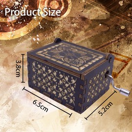 Music box,Wooden music box,Can't help falling in love music box,Hand crank music box,Music box for boys, mum birthday, Music box for girls suitable for valentine's day or girlfriend,boyfriend,lover