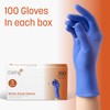 Caring Nitrile Exam Gloves (100ct), Powder Free and Not Made