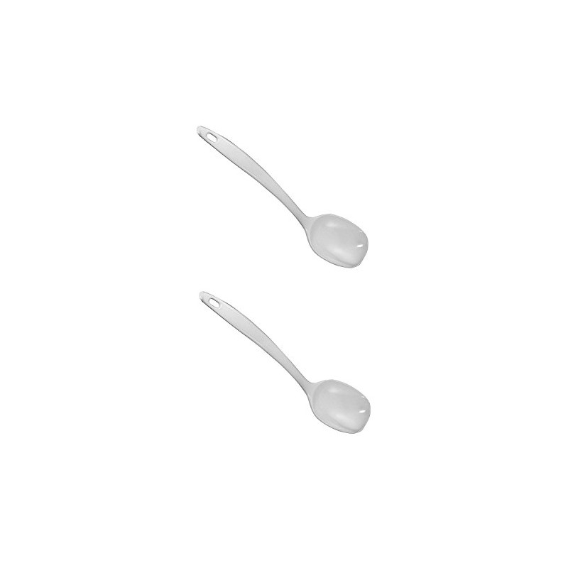 Chef Craft Melamine Basting Spoon White Hard Plastic, 11-Inches Long
