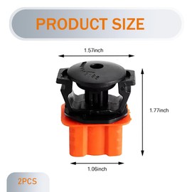 FISTANA 2 PCS Car Radiator Base + Bracket, Water Tank Radiator Bracket Upper Mounting Pin, Replaces 1695040114 2115040059, Compatible with Benz W204 W211 (Red)