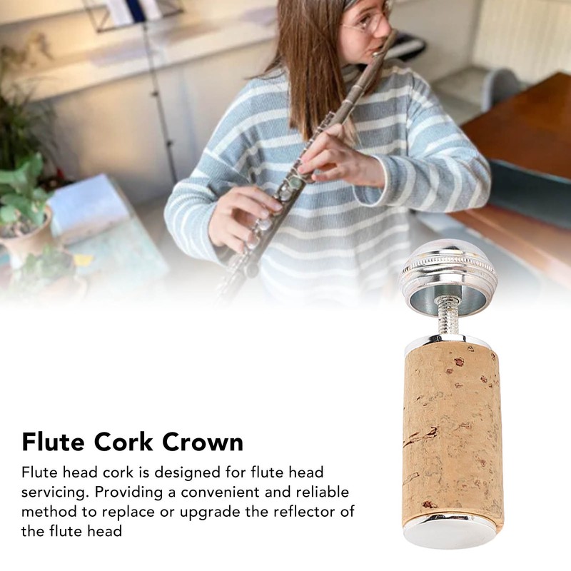 Flute Cork Replacement Headjoint Cover Crown Cleaning Rod Repair Part