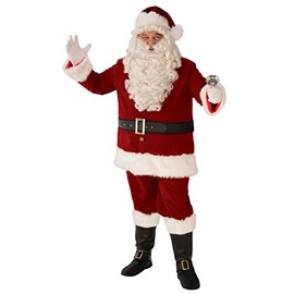 Rubie's Men's Supreme Edition Classic Santa Suit Costume, Red/White, Extra-Large