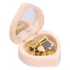 Wood Heart Shape Music Box Musical Box for Birthday Christmas