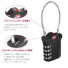 ZHEGE TSA Lock Wire Lock Travel Padlock 4 Digit Combination
