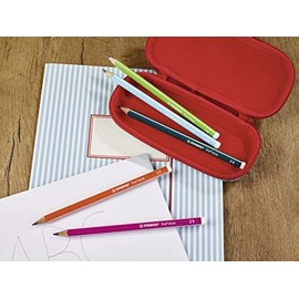 STABILO Trio 2B Thick Graphite Pencil - Pink (Pack of 12)