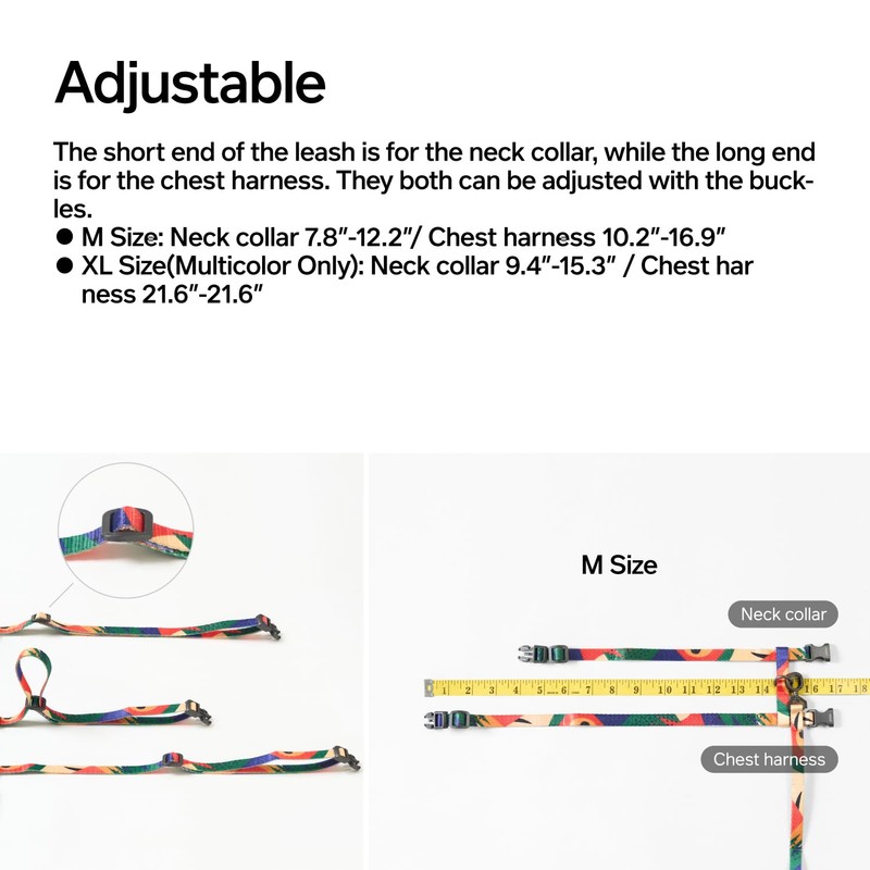 pidan pidan Cat Harness and Leash Set, Cats Escape Proof