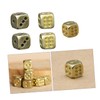 Abaodam Exquisite Small Dice, Pure Copper Unique 6 Sided Dice,