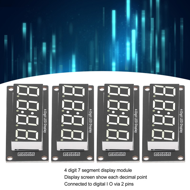 4 Set 4 Digit Digital Tube LED Display Board 7