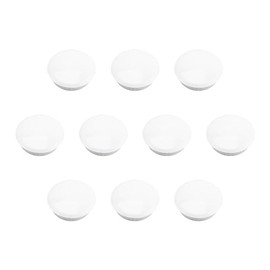 Plum Fittings 1" Vinyl Fence Screw Covers Pack of 10 (White)