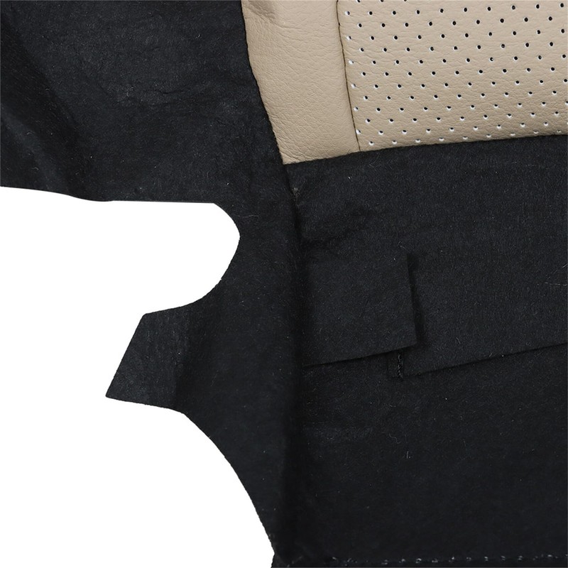 labwork Artificial Leather Driver Side Bottom Seat Cover Tan Replacement